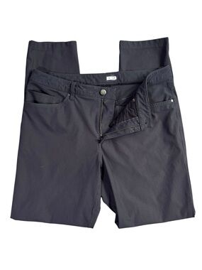 Lululemon ABC Slim Warpstreme Pants Men’s 34 Dark Grey 5 Pocket Business Casual